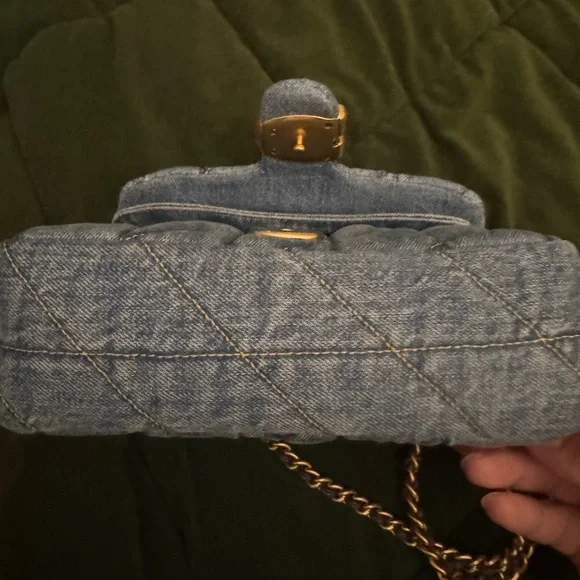 Coach Quilted Denim Tabby 20 Bag - Picture 12 of 13